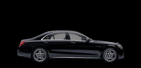 Black Mercedes-Benz S-Class luxury chauffeur car in Bristol