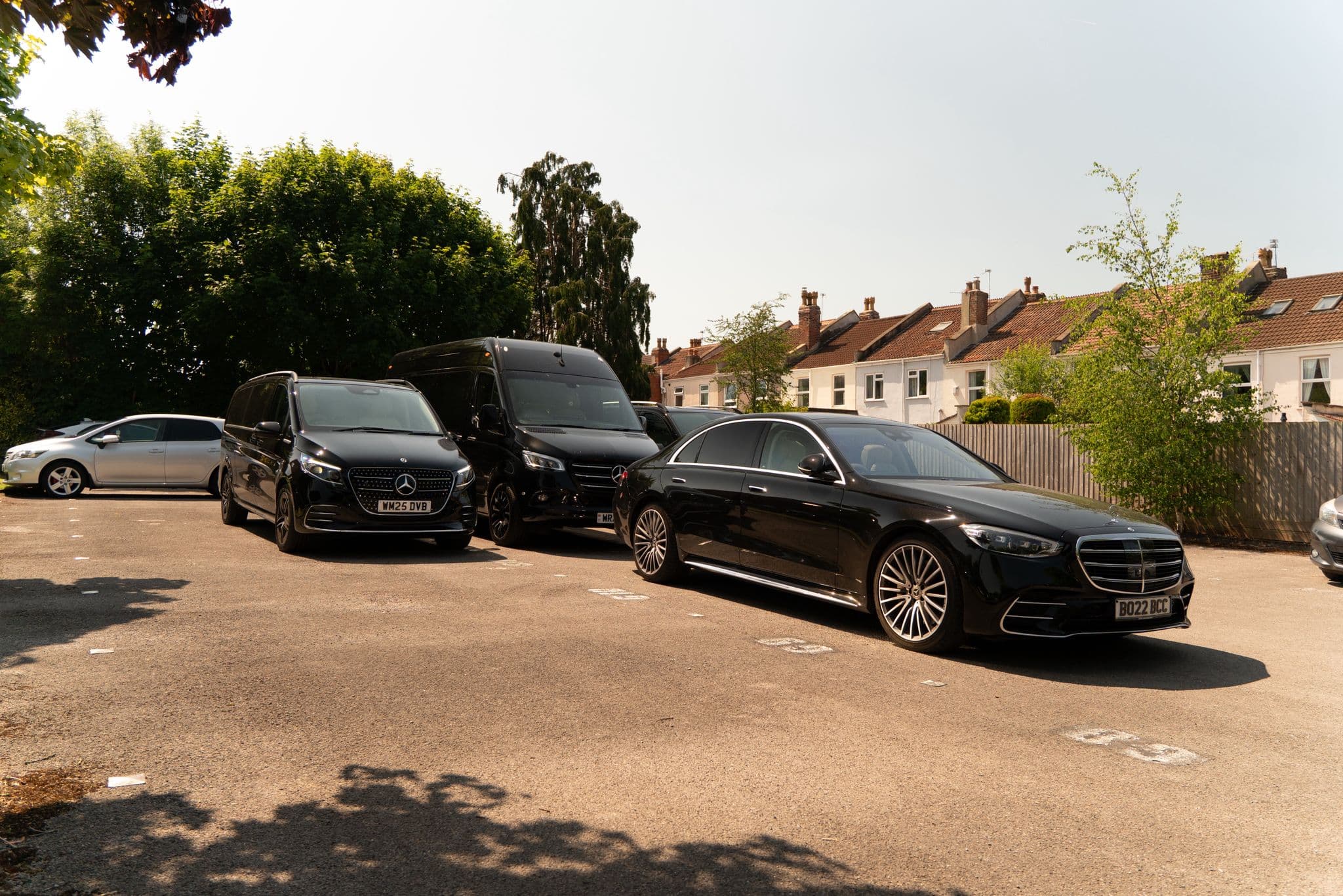 Mercedes E-Class wedding chauffeur car hire for ceremony and reception travel