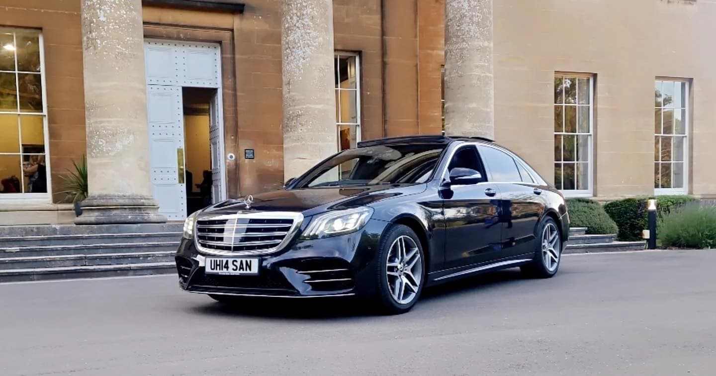 Mercedes E-Class chauffeur car exterior in Bristol