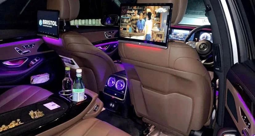 Mercedes E-Class rear cabin interior