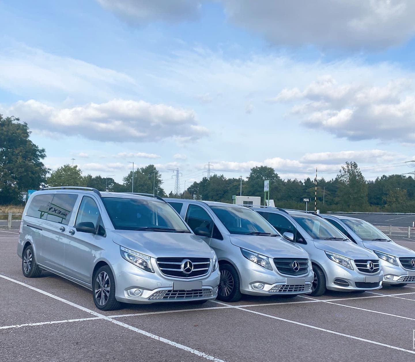 Mercedes V-Class chauffeur car exterior in Bristol
