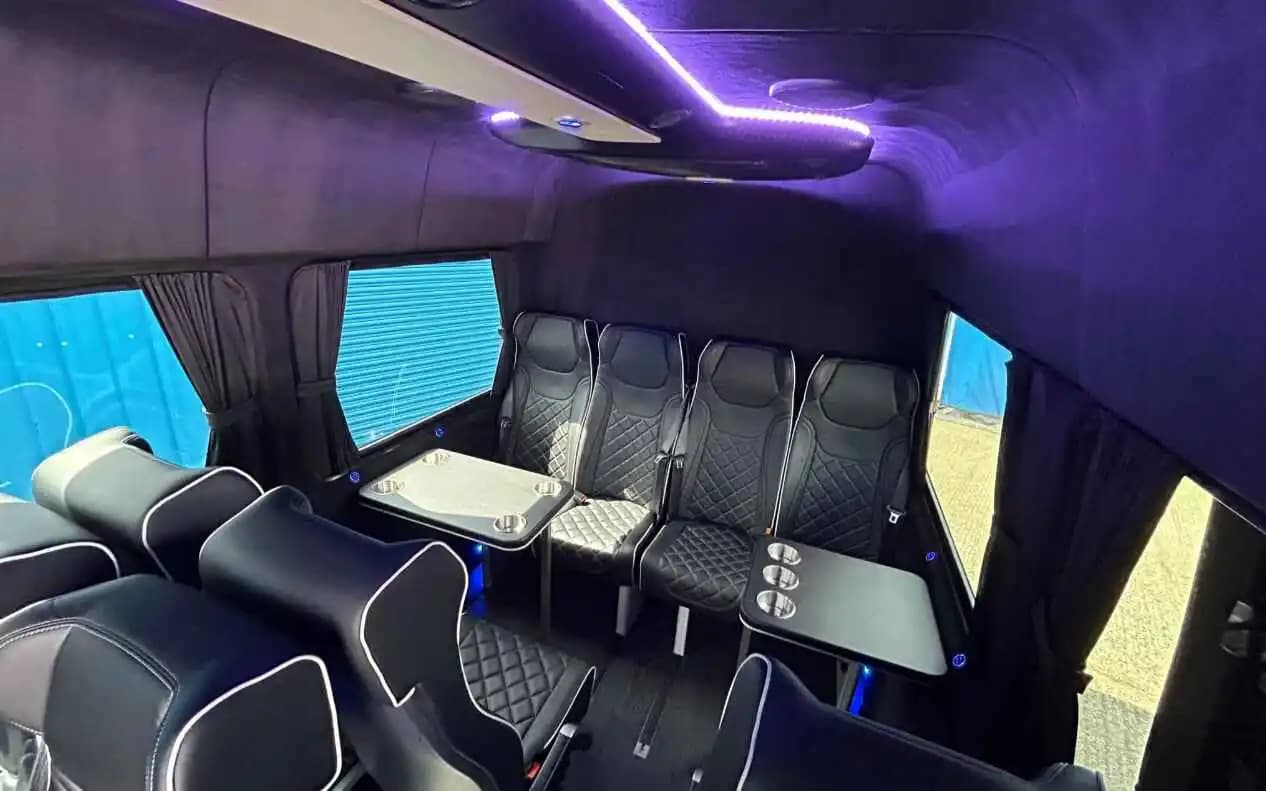 16 seater minibus interior seating for group travel